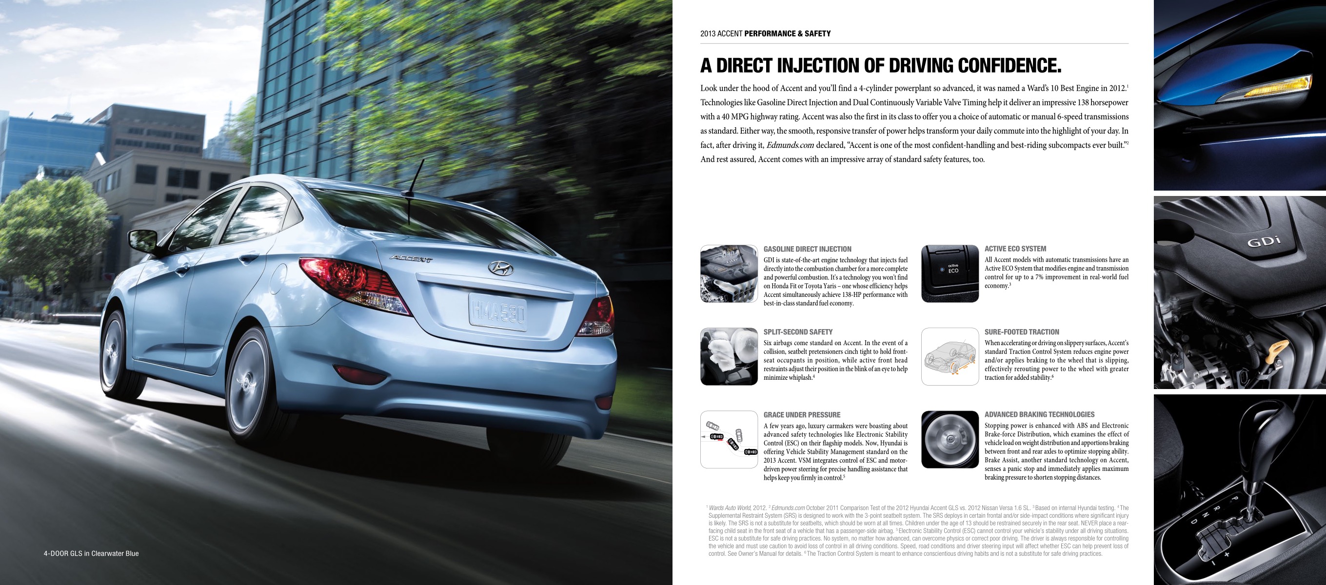 2013 Hyundai Accent Brochure Page 4
